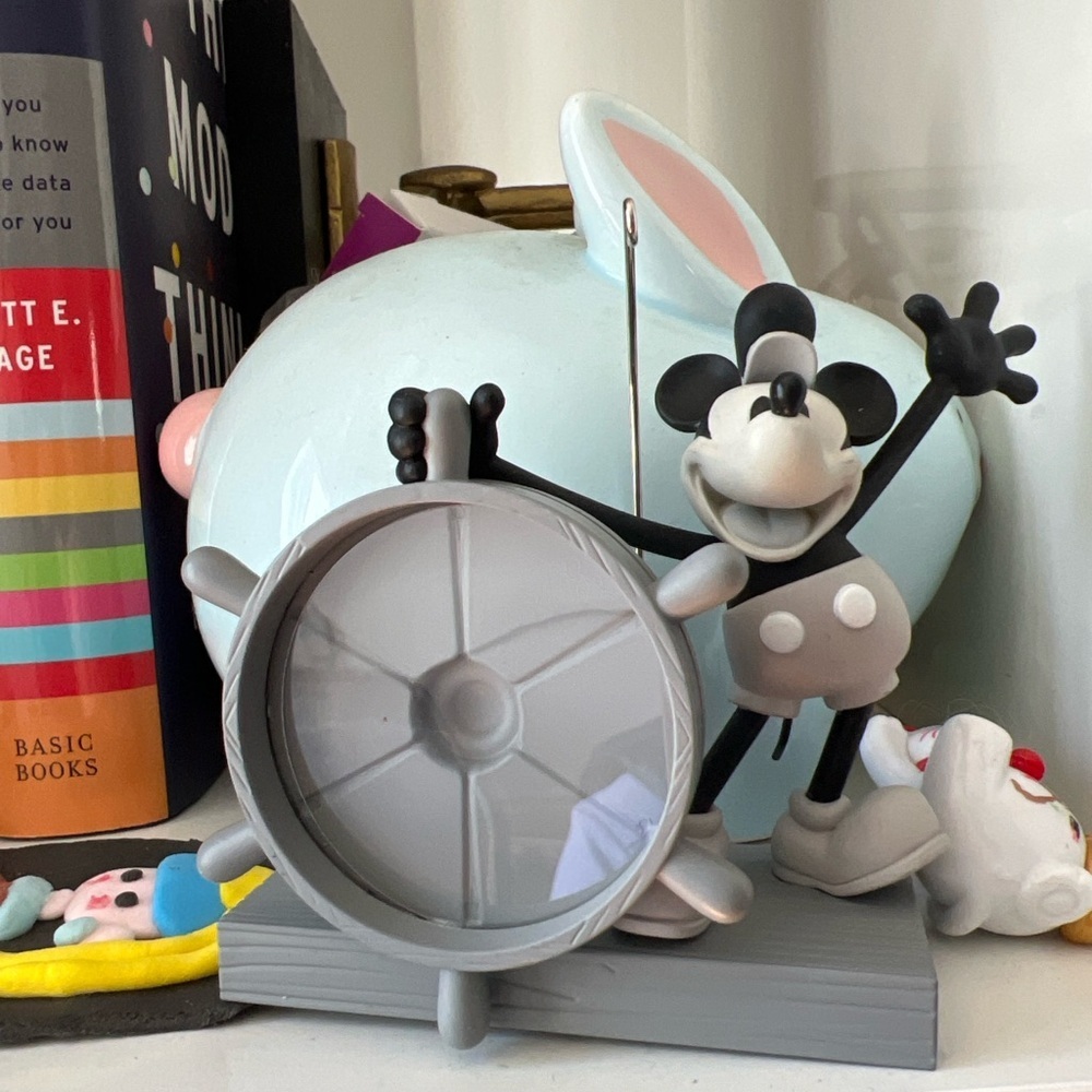 Vintage Mickey Mouse Figurine Photo Holder